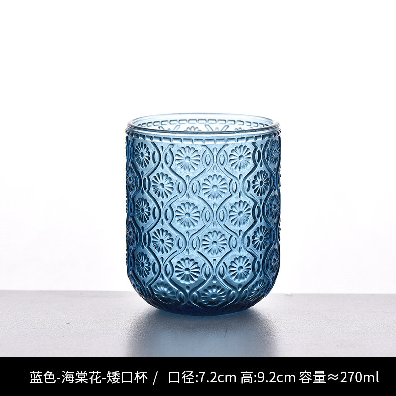 Nuevo retrógrado tallado alto taza de agua taza de vino taza de bebida creativa elegante casa hotel café utensilios de vino