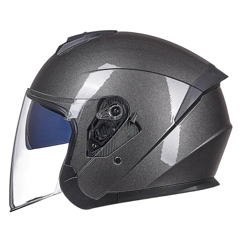 Casco de motocicleta eléctrica GXT, protección solar para las cuatro estaciones y coche con batería para parabrisas, doble lente de verano, medio casco ligero personalizado