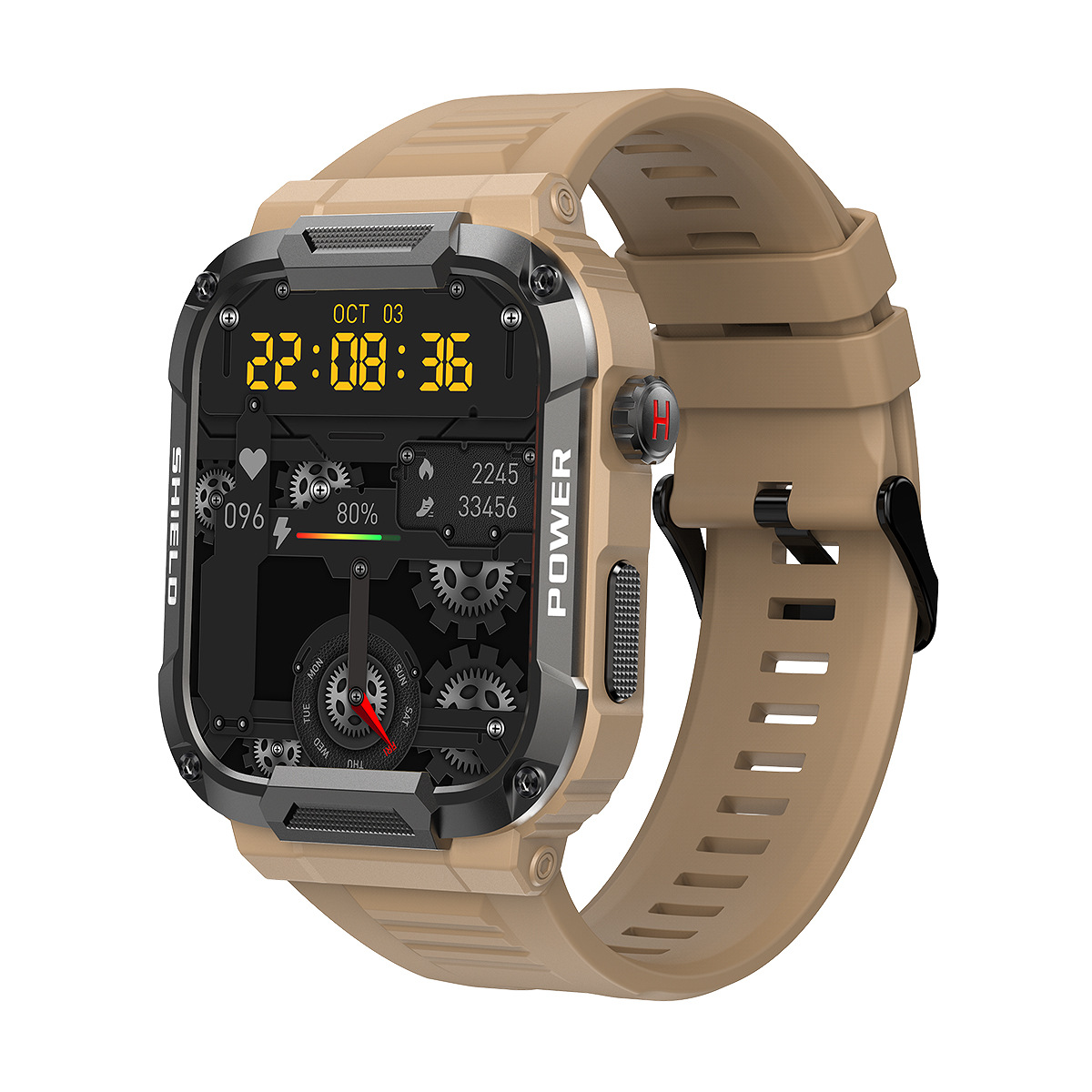 Mixuan nuevo MK66 reloj inteligente Bluetooth llamada inteligente de tres pruebas 1,85 pantalla grande mano inteligente mal monitoreo de la salud