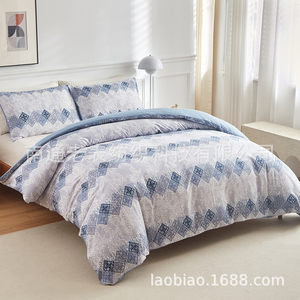 Viejos relojes proveedores transfronterizos de ropa de cama graffiti plantas hojas flores geometría cuadrilátero rayas triángulo kit