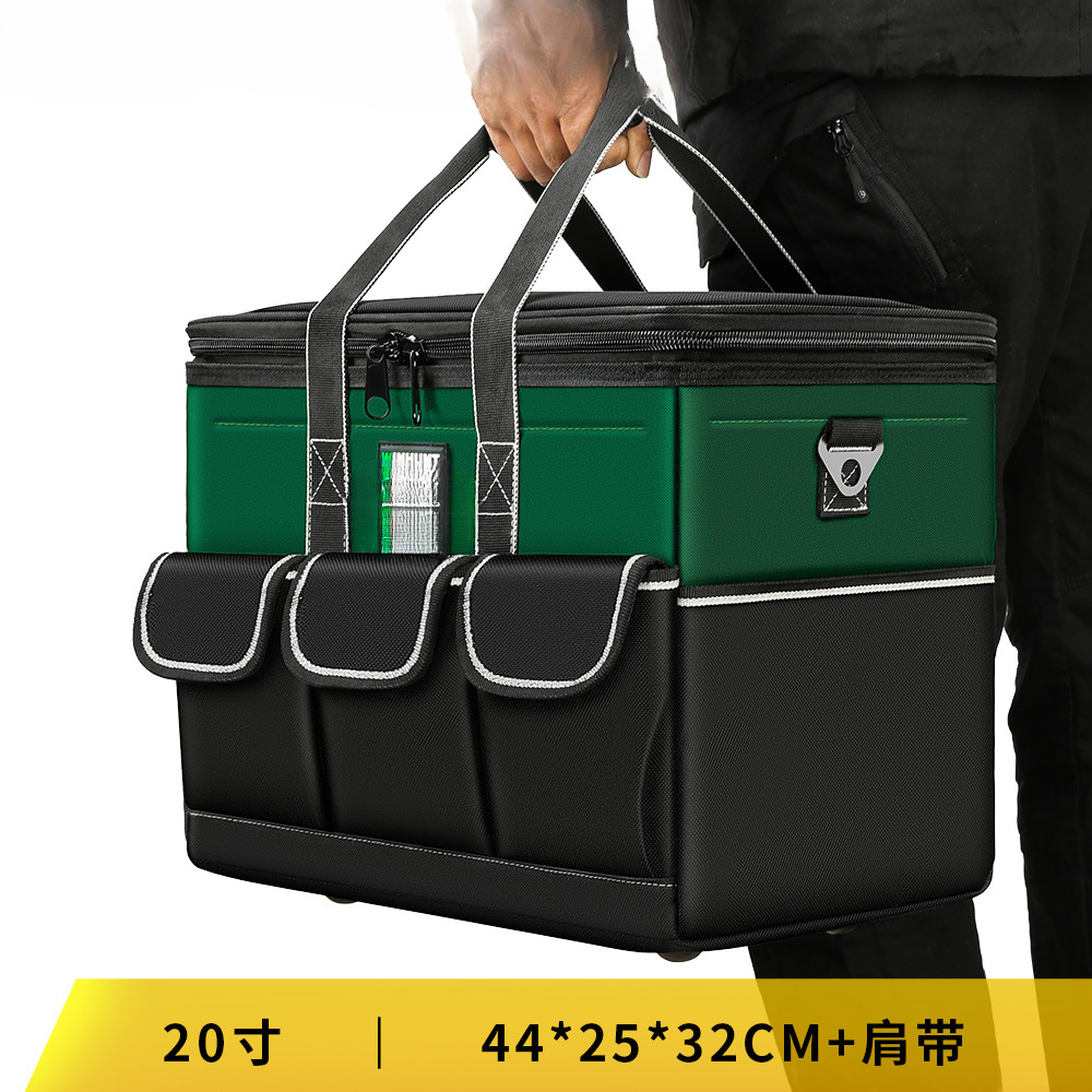 Kit de herramientas fuerte y duradero Kit de herramientas de lona gruesa caja de herramientas resistente al desgaste caja de herramientas de hardware caja de almacenamiento
