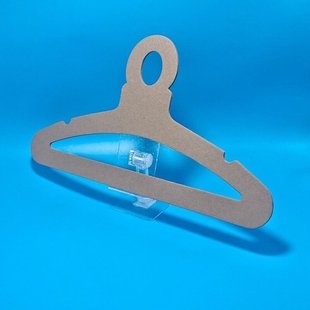 Brown Packing Paper Clothes Hanger Thickeneded Environmentally Friendly Clothes Hanger Clothing Store Display Hanger Load-Bearing 5kg Can Be Customized Logo