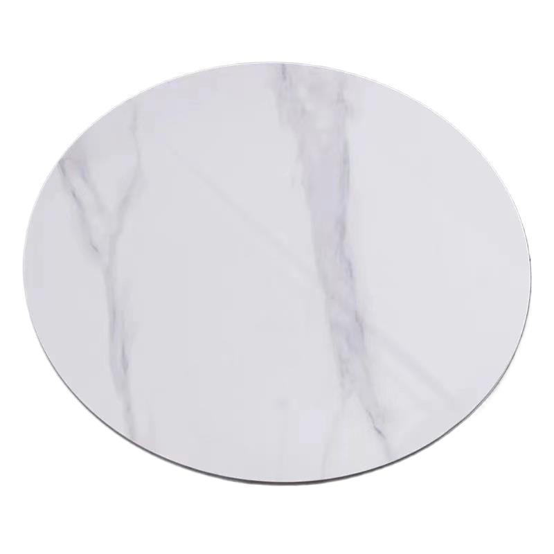 Fábrica directa mesa de comedor de tabla de roca procesamiento personalizado mesa redonda de mármol doméstico disco de hotel giratorio