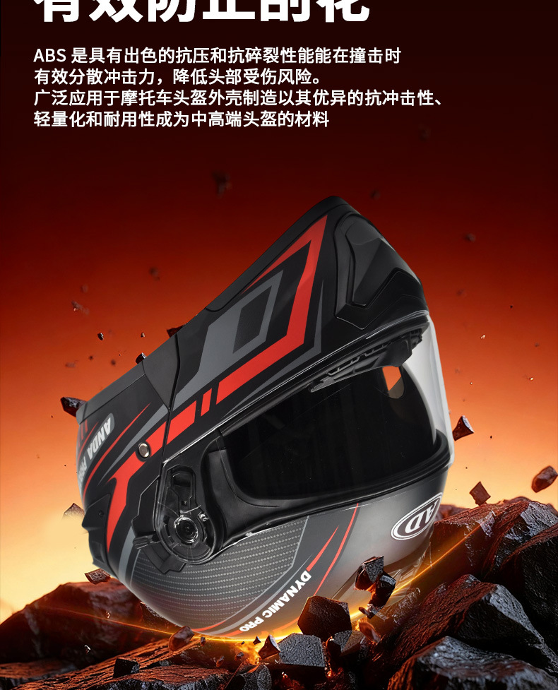 Ad Factory Wholesale Motorcycle Helmets for Men and Women, Winter Full-Face Helmets for Motorcycles, Electric Vehicle Helmets for All Seasons, 3C Certified