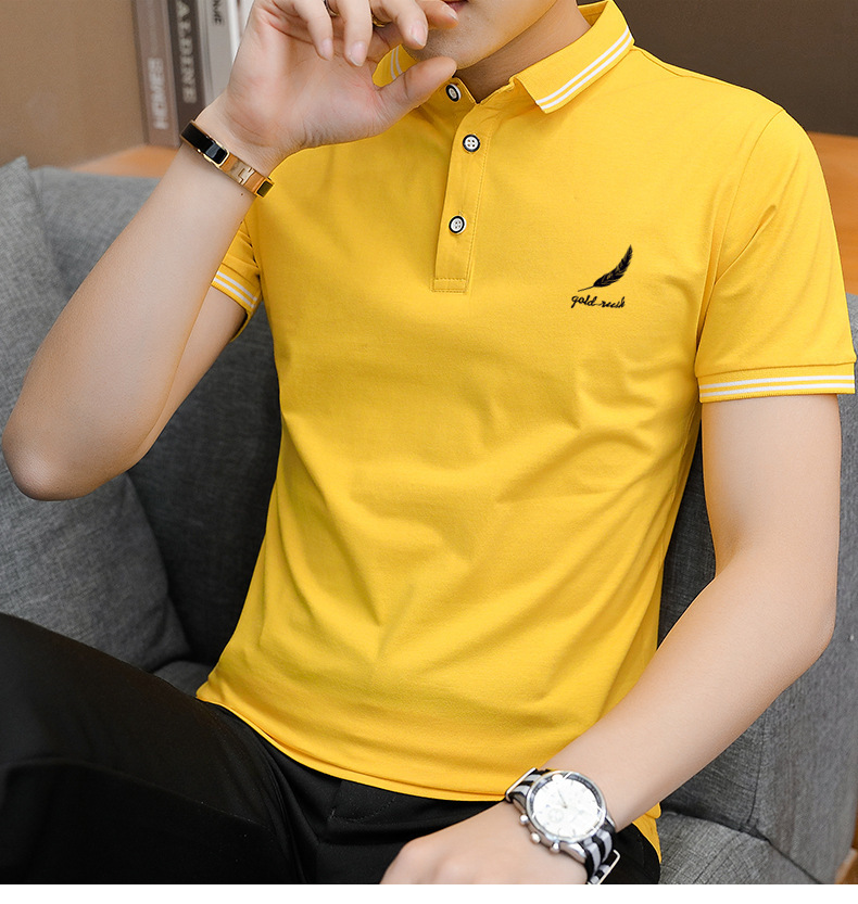 Young men's short-sleeved Korean version...