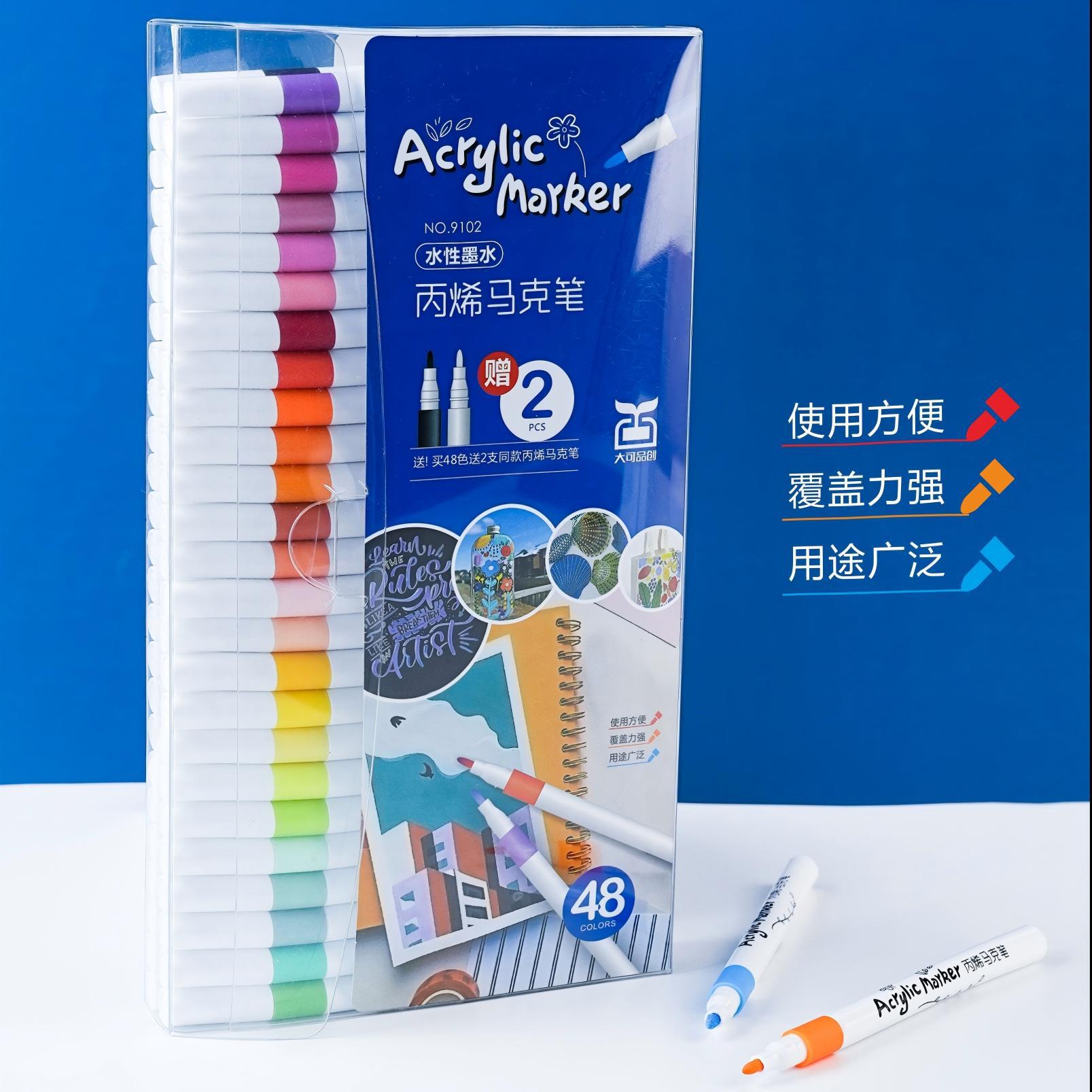 Dake pinchuang acrílico marcador traje pintura a base de agua color pluma niños graffiti marca acrílico al por mayor 72 colores