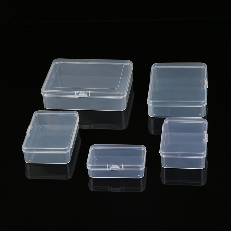 メーカー直販ppプラスチックケース長方形透明漁具包装ケース小物ケース白い文房具収納ケース