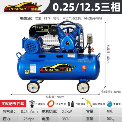 220V Small Air Compressor Auto — Hava kompressorları - all-copper-22kw-double-cylinder-025125-three-phase