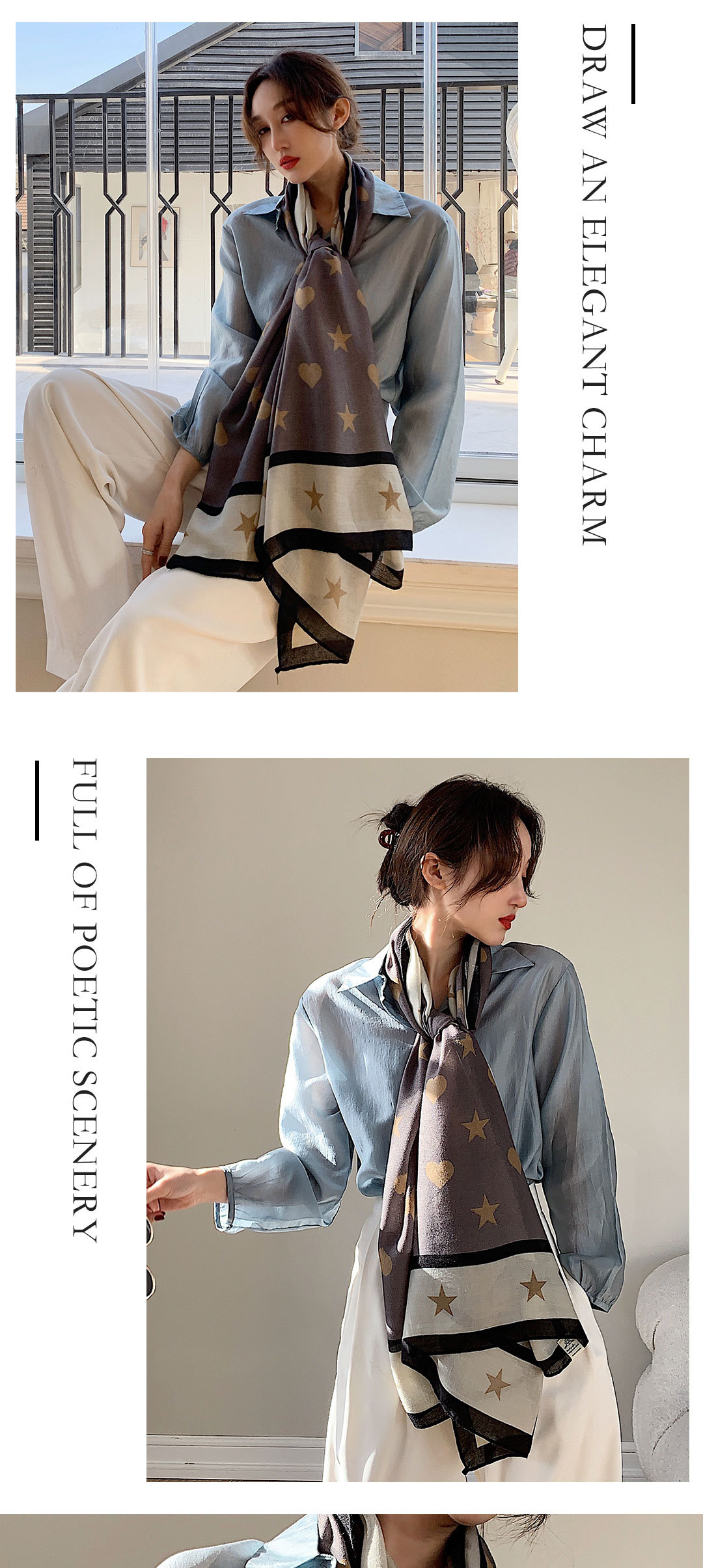 Koreanische Mode Baumwolle und Leinen fhlen sich Schal Sonnenschutz Seidenschalpicture2