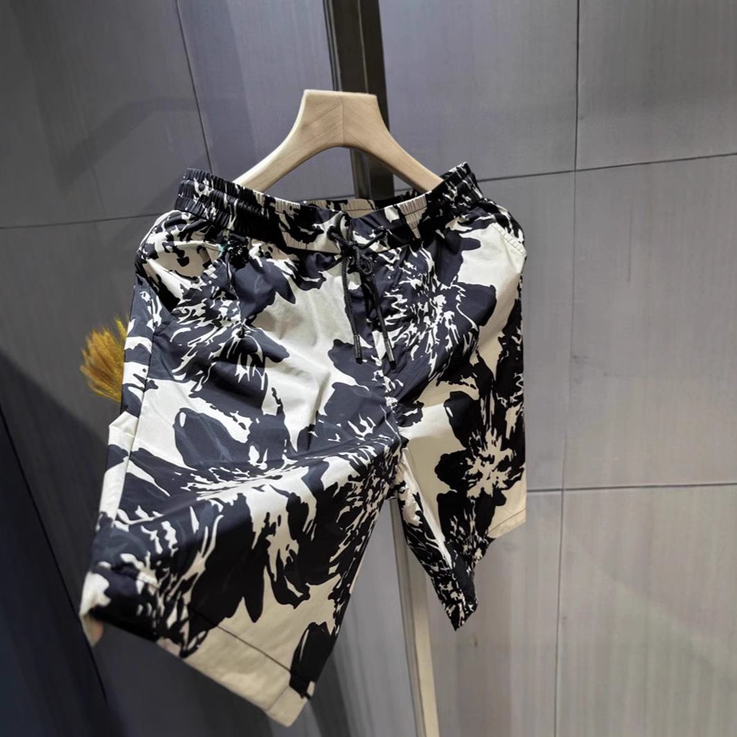 Men's Quick Dry Lightweight Floral Print Shorts Casual Straight Leg Summer Beach Outdoor Walking Shorts_viptrois.com