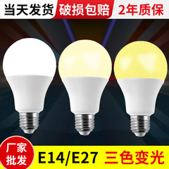 LED電球 超高輝度 プラスチック被覆アルミ球形電球 E14小ネジ口 E27大ネジ口 家庭用照明 省エネランプ 卸売