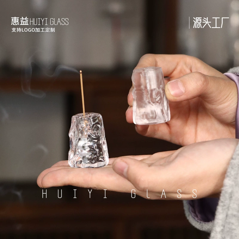 Новый китайский стиль корня из застекленного стекла с фиолетовым песочником