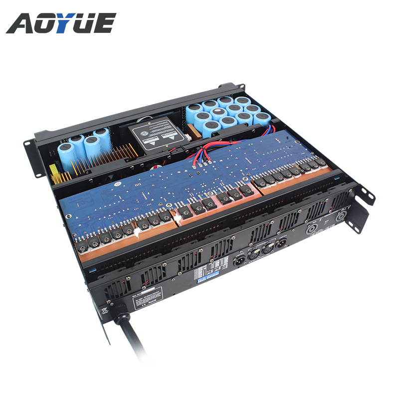 Amplificador de potencia de conmutación de 2350W, altavoz remoto de alta potencia, amplificador de escenario de 2 canales con subwoofers duales de 18 pulgadas