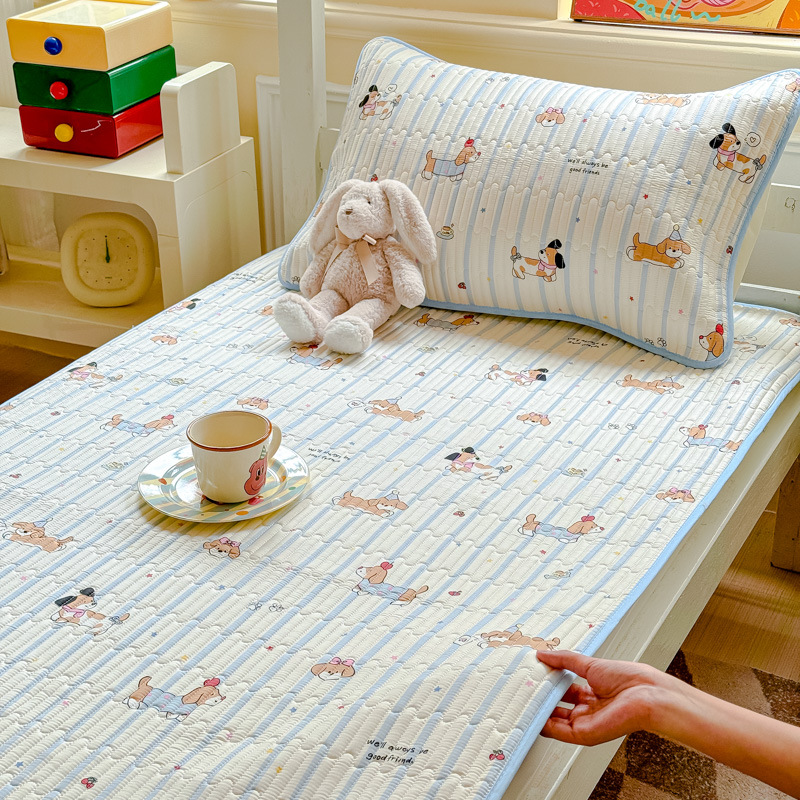 Four-Season Household Pure Cotton Bed Cover Three-Piece Set, Thickened Cotton Bed Sheet, Tatami Bed Cover, Soft Mattress, Bed Pad Wholesale