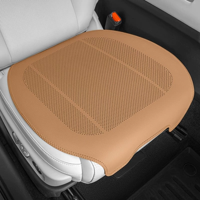 Seat cushion, seat cover: Pad Car Interior Cushion Three-Piece - half-pack-akiyama-chestnut-single-seat