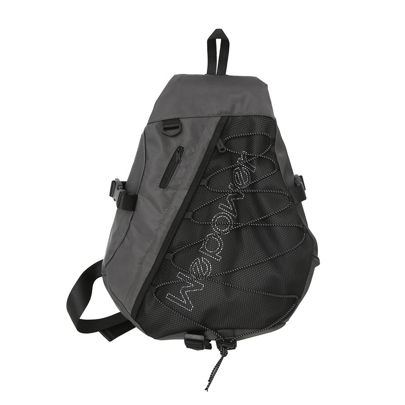 WEPOWER nueva moda Carta Grande de los hombres y las mujeres bolsa de pecho guardapolvos de la motocicleta de gran capacidad de hombro bolsa de mensajero