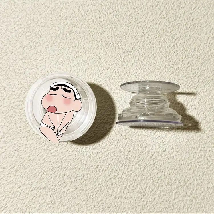 Crayón pequeño nuevo soporte de bolsa de aire redonda 360 ° rotatorio telescópico plegable soporte de teléfono móvil tipo de escritorio adhesivo