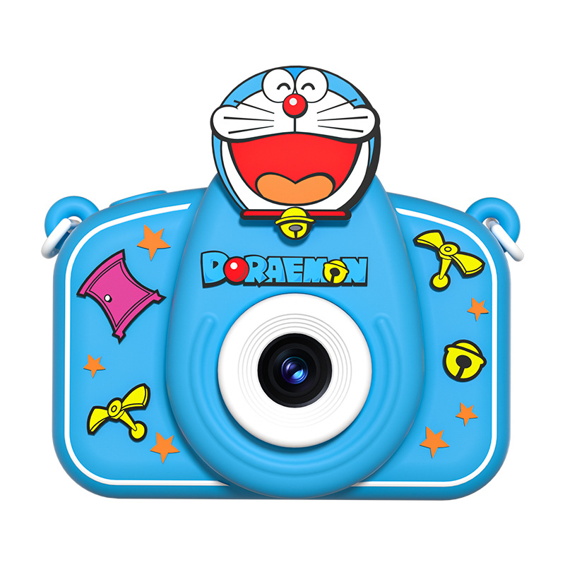 Cámara digital para niños Doraemon, doble cámara delantera y trasera, puede tomar fotos y grabar 4800W HD Pixel Mini cámara image 6