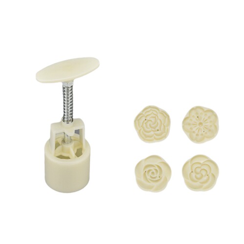 Mooncake mold  new household pressed flower snow skin mooncake snack pastry baking model mung bean cake grinding tool
