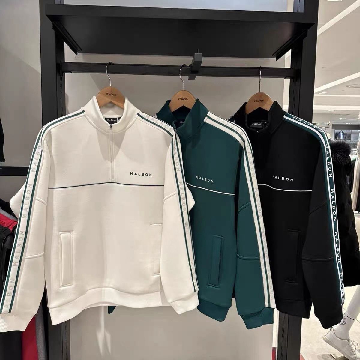 Golf Clothing Men's 24 Autum New Half-Zip Stand-Up Collar Long-Sleeved Sweatshirt Casual Sports Golf Clothing