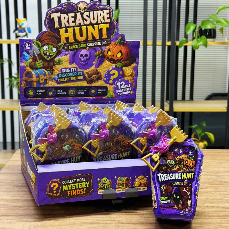 Children's space sand excavation and assembly zombie figure surprise blind box toy, promotional gift for arcade game centers, small gift