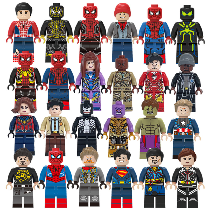 Cross-Border Wholesale of Moc24 Hero Series Building Block Minifigure Sets, Small Particle Assembly Toys, Bagged and Shipped on Behalf of Others