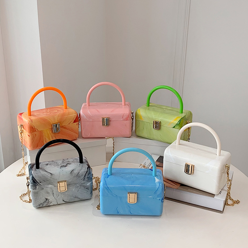 Fashion Candy Color Acrylic Shoulder Messenger Bag display picture 4