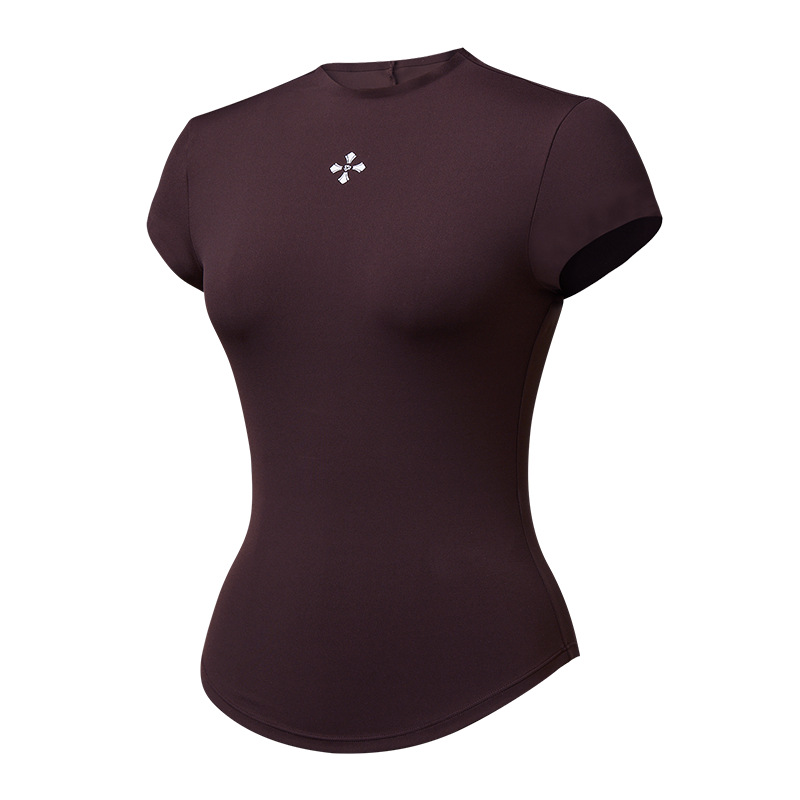 Traje deportivo de verano para mujer, moda, delgado, delgado, ocio, fitness, yoga de manga corta, pantalones de falda corta, ropa deportiva