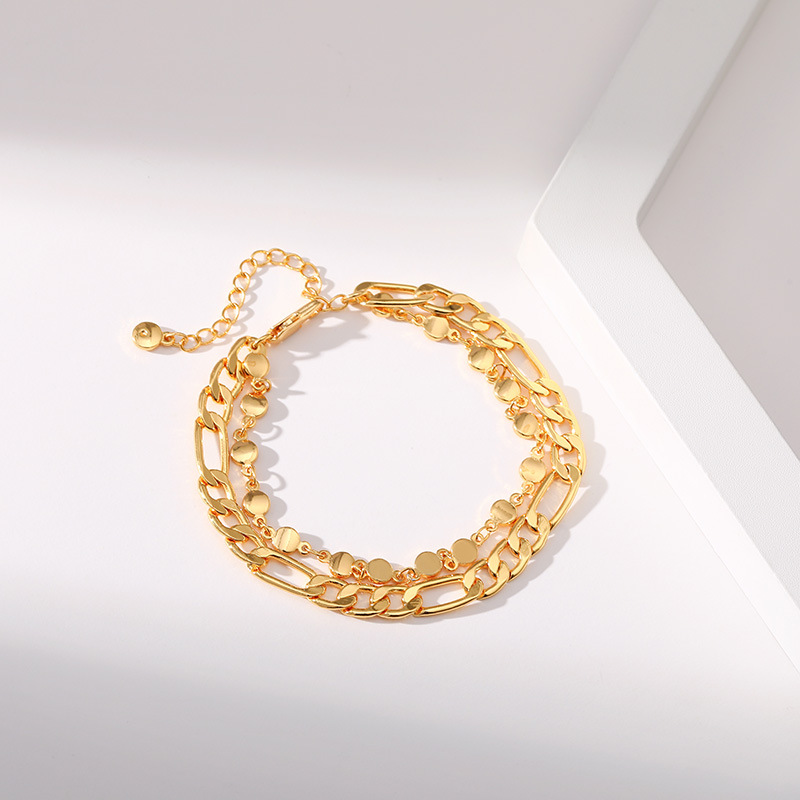 Retro Round Copper Bracelets 1 Piece