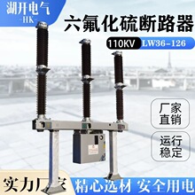 LW36-126KV/3150A户外高压六氟化硫断路器110kv瓷柱式开关电站型