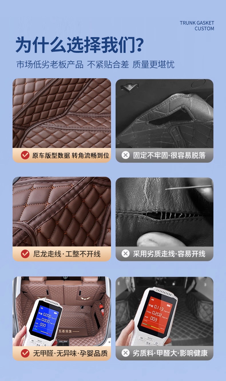 23-26 models of Wuling Bingo trunk mat, full coverage for Bingo PLUS, Bingo Pro, Bingo S, thickened trunk mat