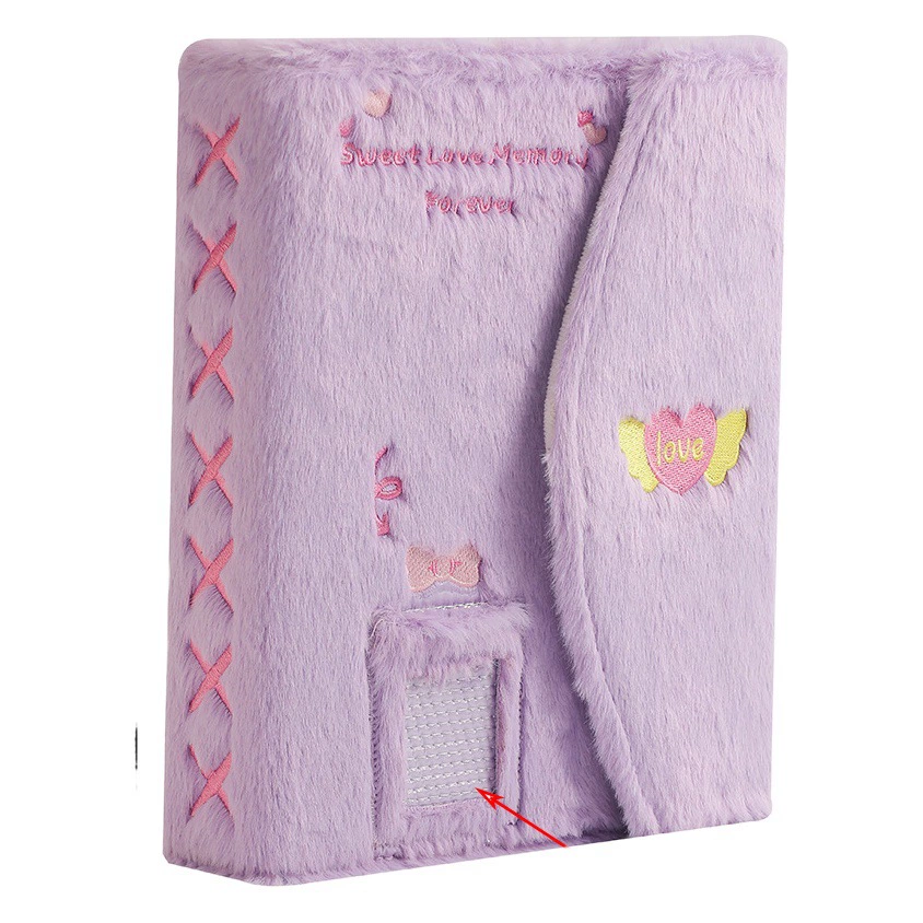 Ins стиль вышитый плюшевый альбом Polaroid трехдюймовая Маленькая книга для хранения карт звезда aidou альбом коллекция карт карточная книга