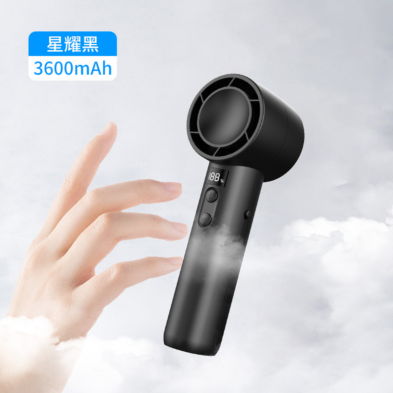 2024 nuevo ventilador de mano USB pequeño ventilador de escritorio silencioso al aire libre de alta velocidad turbo ventilador violento