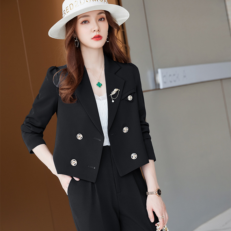 Khaki autumn classic suit jacket