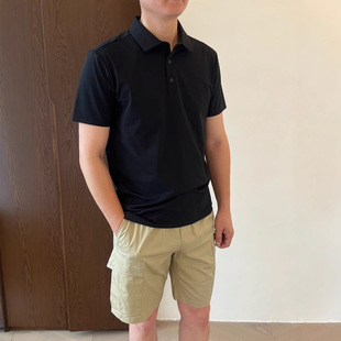 Family Benefits Lightweight and Quick-Drying 3D Ultrasonic Heat Press Technology Business Casual Polo Shirt Men's Summer G060401