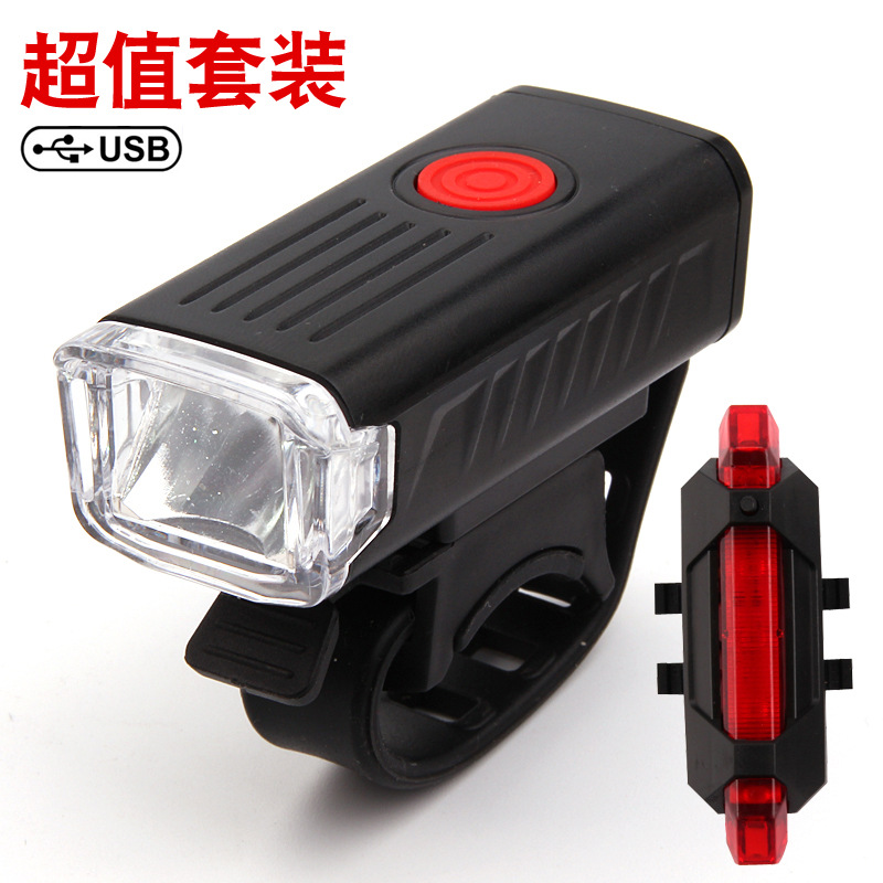 Transfronteriza 2255 bicicleta faro advertencia luz trasera led impermeable usb traje Ciclismo Bicicleta de montaña accesorios para bicicletas