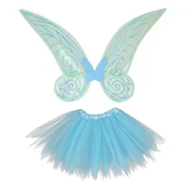 Cruz-frontera plegable colorido alas mariposa Festival DE LOS NIÑOS rendimiento vestido hasta props princesa Ángel traje