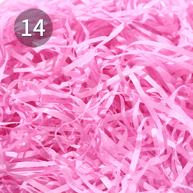 En stock al por mayor color de la rifa de papel desmenuzado caja de regalo caja de caramelo relleno de papel de la rifa caja de regalo ventas directas de la fábrica