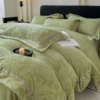 Huamengqingyuan-Grass Green [with exquisite packaging] anti-static and lint-free