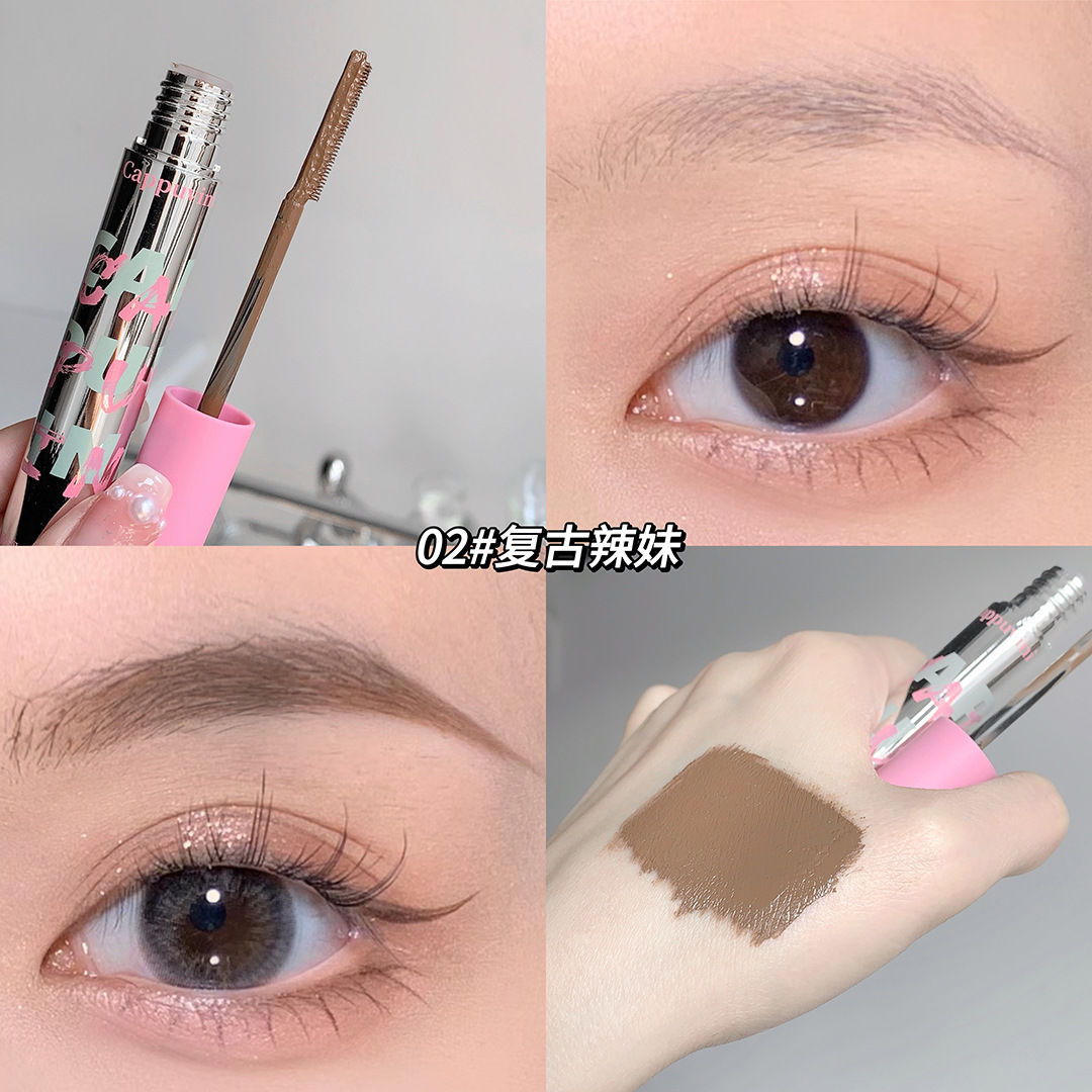 Cappuvini pequeña capa de polvo para cejas, maquillaje de cejas barata, maquillaje natural para estudiantes