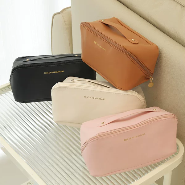 Internet Celebrity Cosmetic Bag Ins Organ Pillow Bag Satchel Satchel Travel Cosmetics Bag Large Capacity Pu Wash Bag for Women