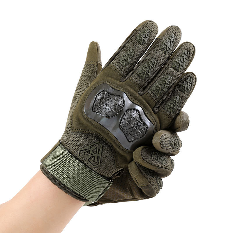 Guantes tácticos para hombres, deportes al aire libre, dedos largos, pantalla táctil, entrenamiento de montañismo, lucha, antideslizante, protección resistente al desgaste, guantes de ciclismo