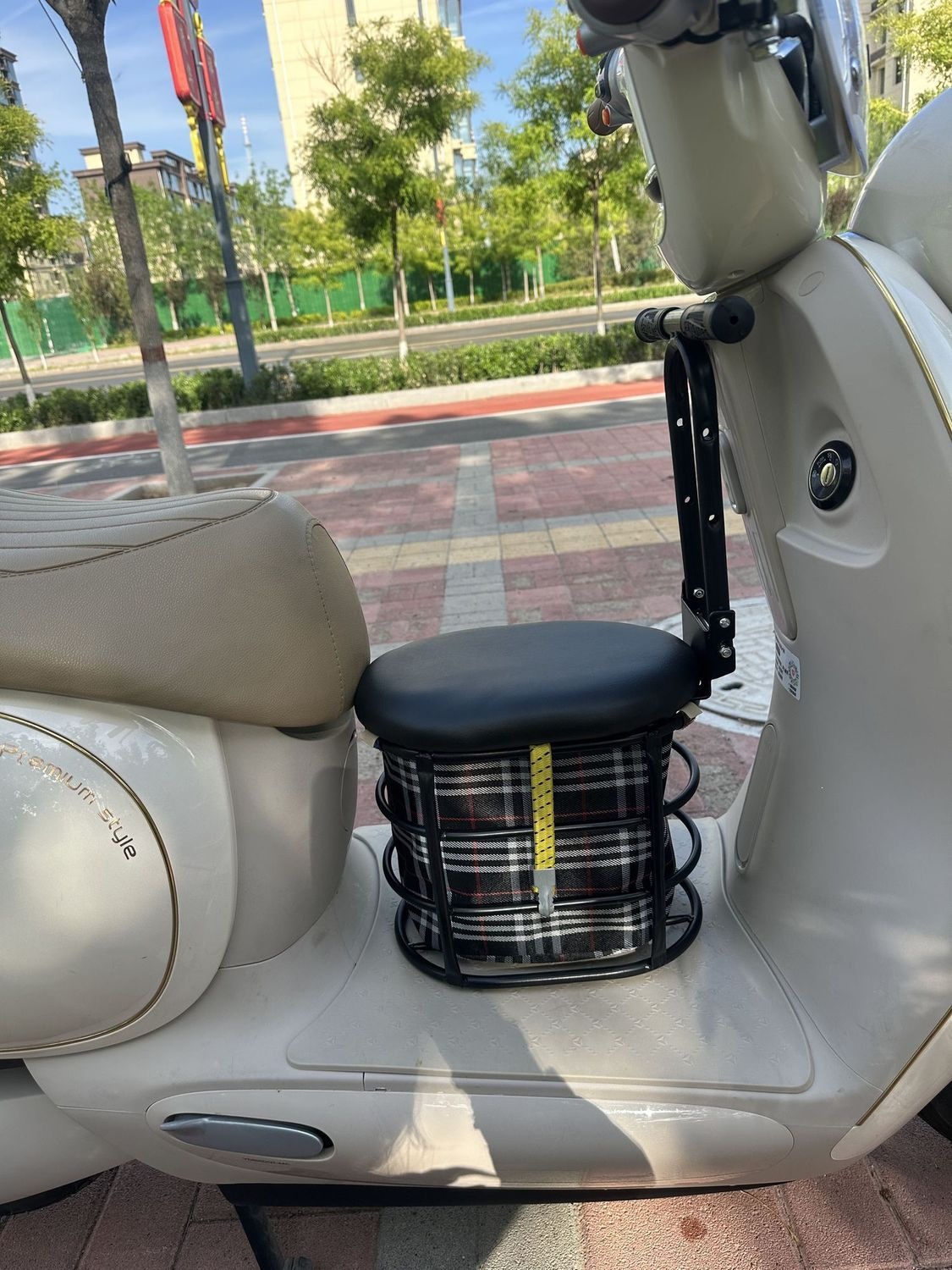 Electric Vehicle Child Seat, Child Storage Seat, Baby Seat, Armrest Folding Seat, Storage Basket, Children's Y90