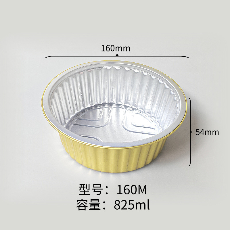 Caja de papel de aluminio de oro aislamiento caja de embalaje de alimentos cubiertos para llevar caja de embalaje de comida barbacoa