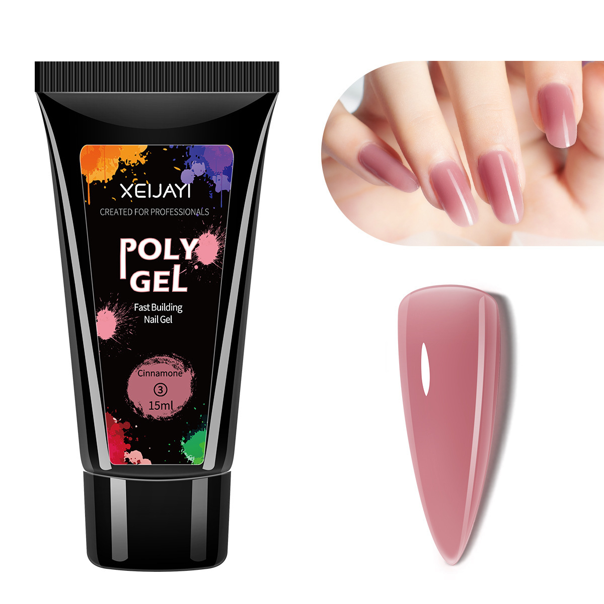 Extensión de cristal pegamento de fototerapia de uñas pegamento 15ml pegajoso diamante UV extensión rápida sin bandeja de papel fábrica al por mayor
