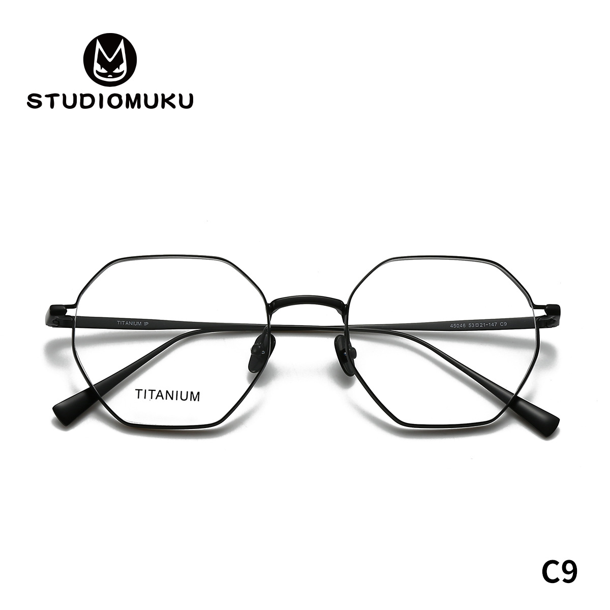 Gafas de madera STUDIOMUKU, cuanto más normales, más enloqueció el interior, monturas de gafas poligonales, monturas de gafas