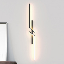 现代简约轻奢格栅客厅电视背景墙壁灯极简长条网红创意卧室床头灯