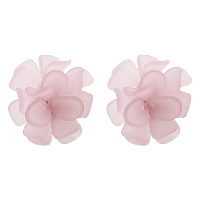 Pendientes de flores de primavera y verano de la aguja de plata 925 pendientes de Anna populares en línea súper hadas esmerilado pendientes transparentes