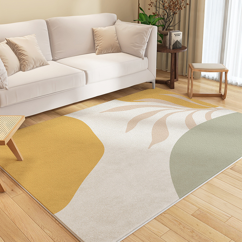 Modern non-slip carpet for living room made of faux fur for home use