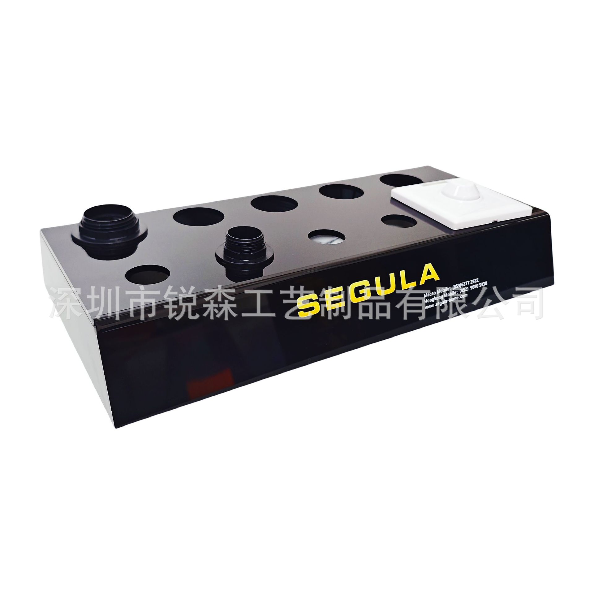 有机玻璃灯泡展示架 黑色亚克力LED灯展示台 亚克力陈列展示道具